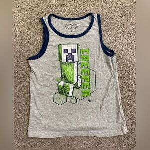 Boys Minecraft Creeper Tank Top size 5